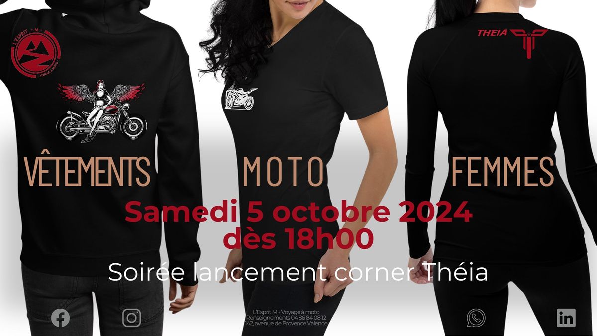 Soir\u00e9e de lancement du Corner Th\u00e9ia moto