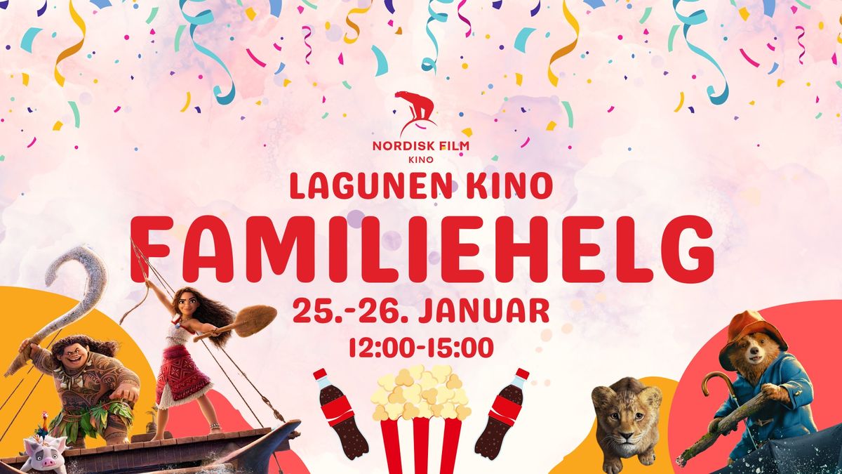 Familiehelg | 100,- billetten kl10-16! | Lagunen Kino