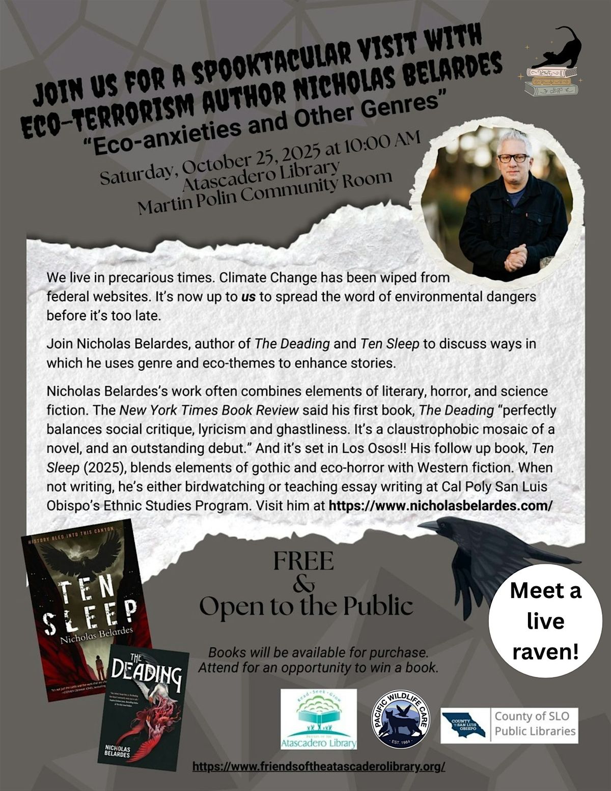 Spooktacular Author Talk + Wildlife Visit