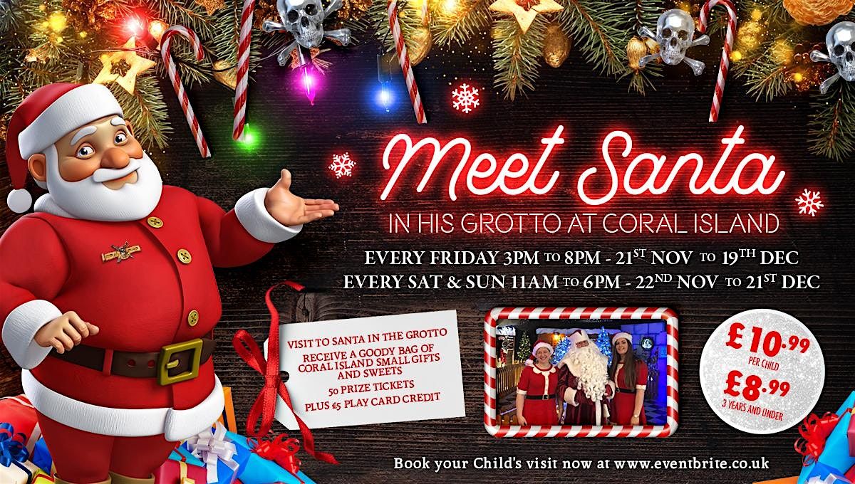 Meet Santa at Coral Island Blackpool 2025