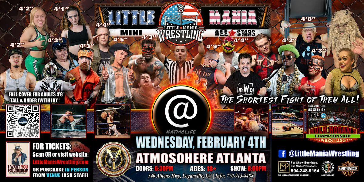Loganville, GA  - Little Mania Mini Wrestling @ Atmosphere Atlanta