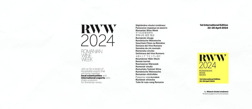 Romanian Wine Week 22-28 April 2024 (1st Edition)