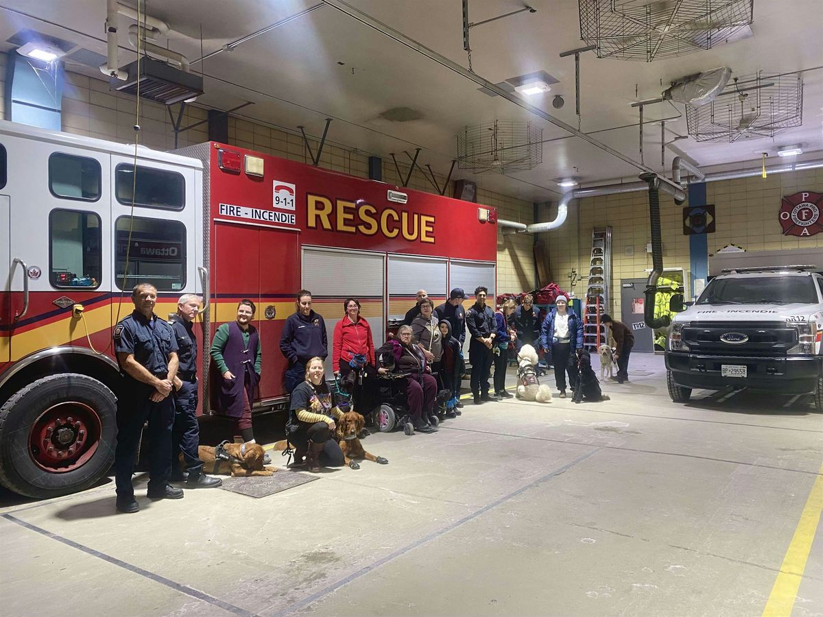 Fire station tour - Service dog training and Q&A