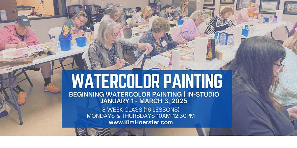 Adult Watercolor Painting Class - Enrolling Now