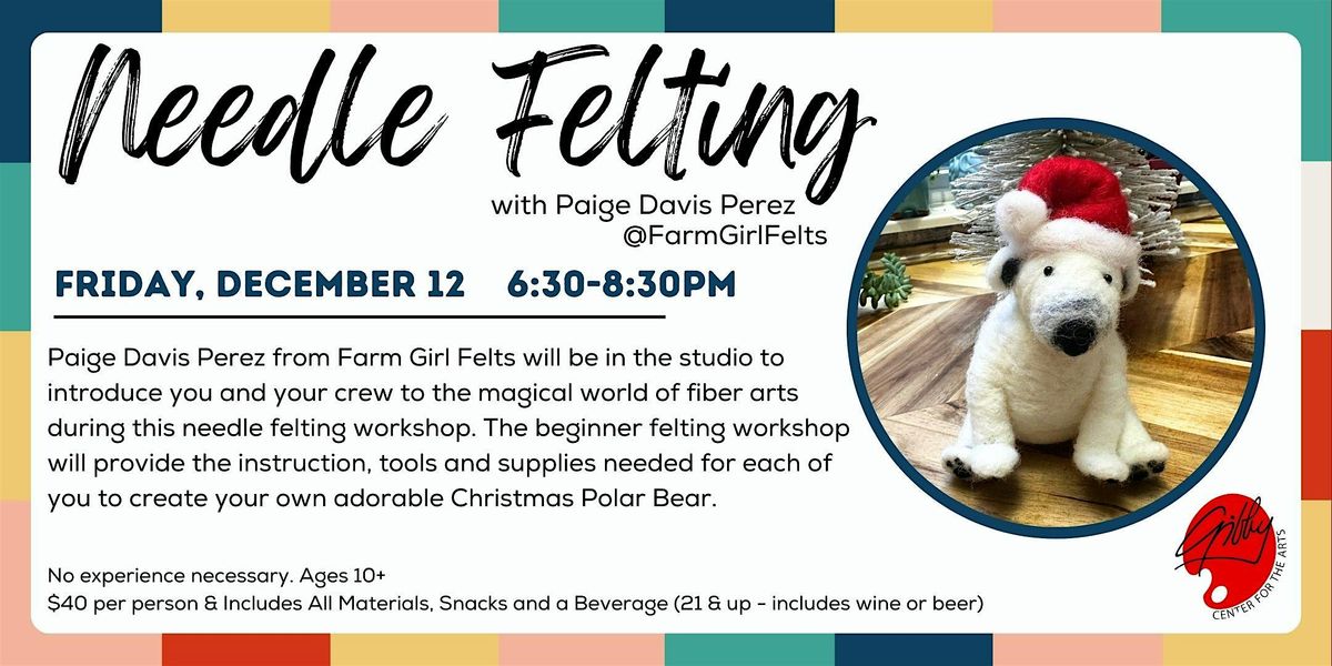 Needle Felting - Christmas Polar Bear