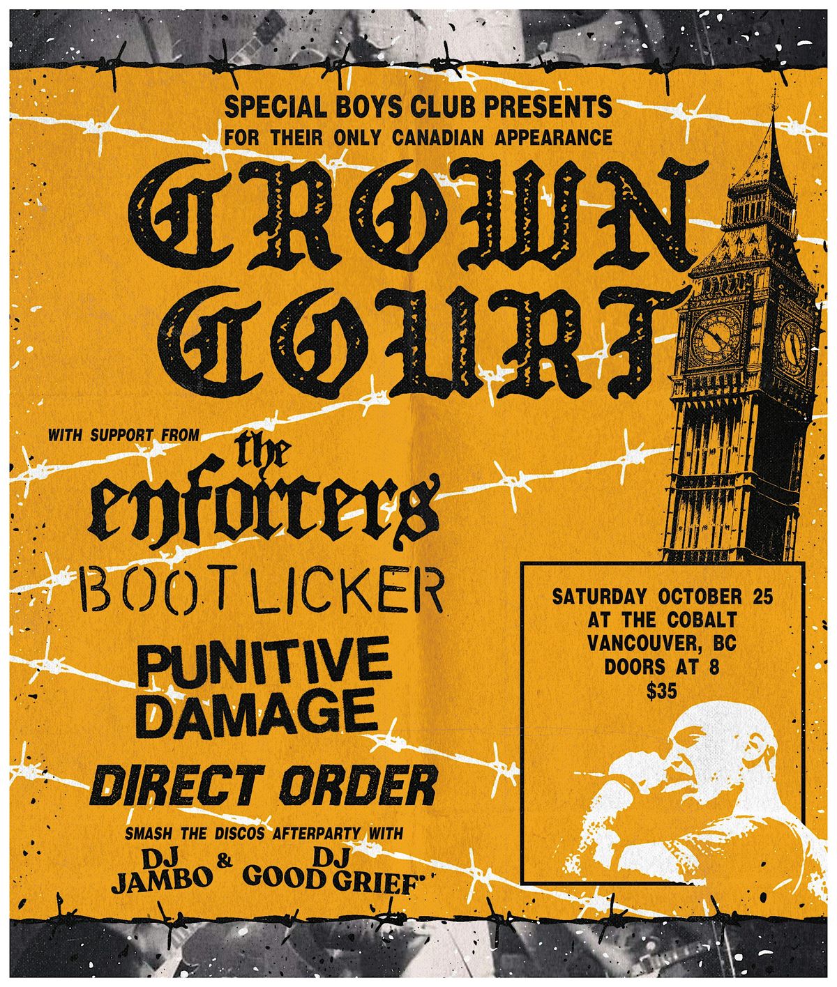 CROWN COURT @ THE COBALT OCT 25