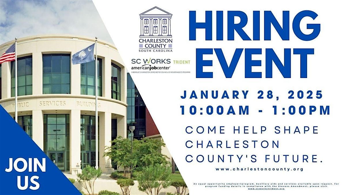 Charleston County Hiring Event (Collaboration with SC Works Trident)