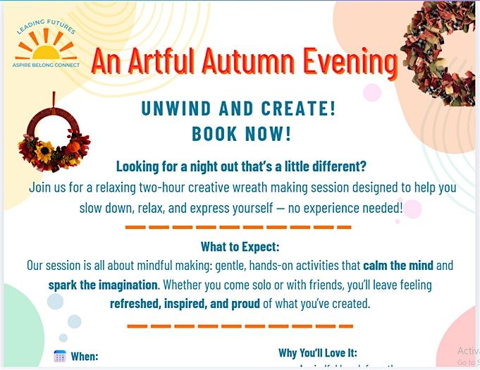 An Artful Autumn Evening