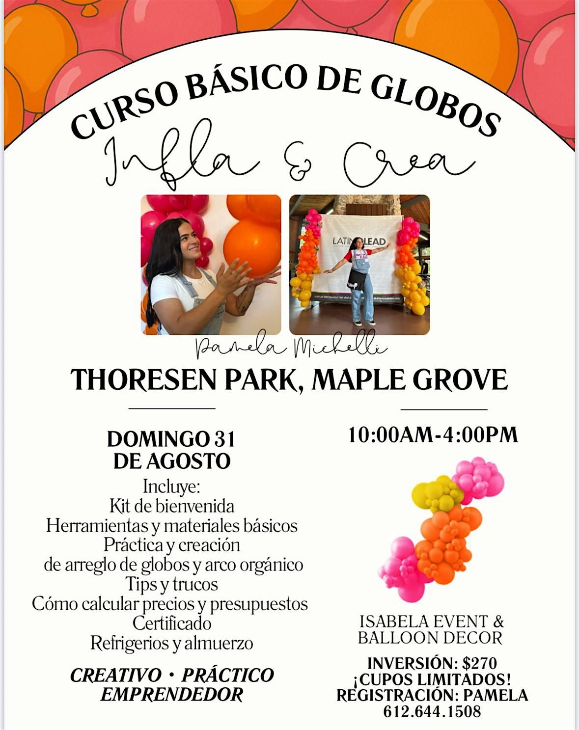 Curso B\u00e1sico de Globos: Infla y Crea