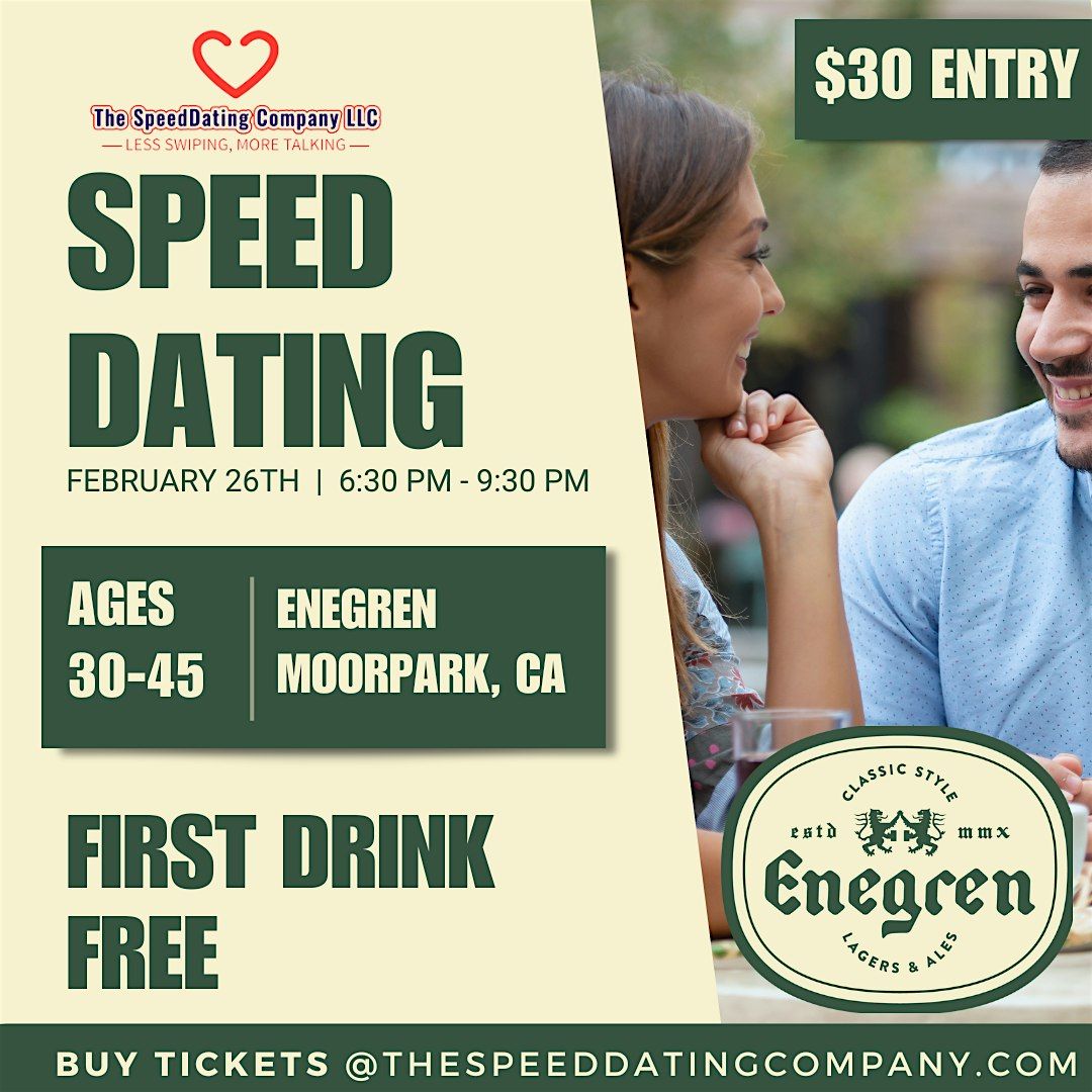 SPEED DATING | 30-45, FIRST DRINK FREE!