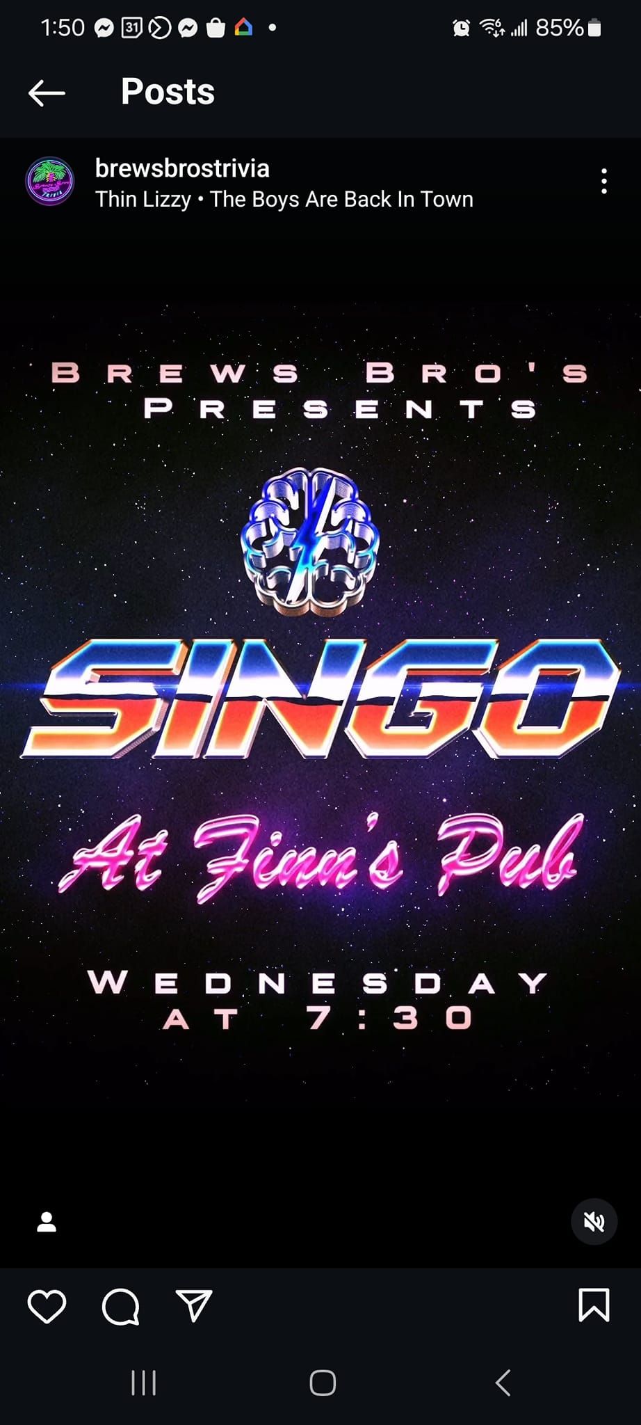 FREE SINGO @ FINN'S