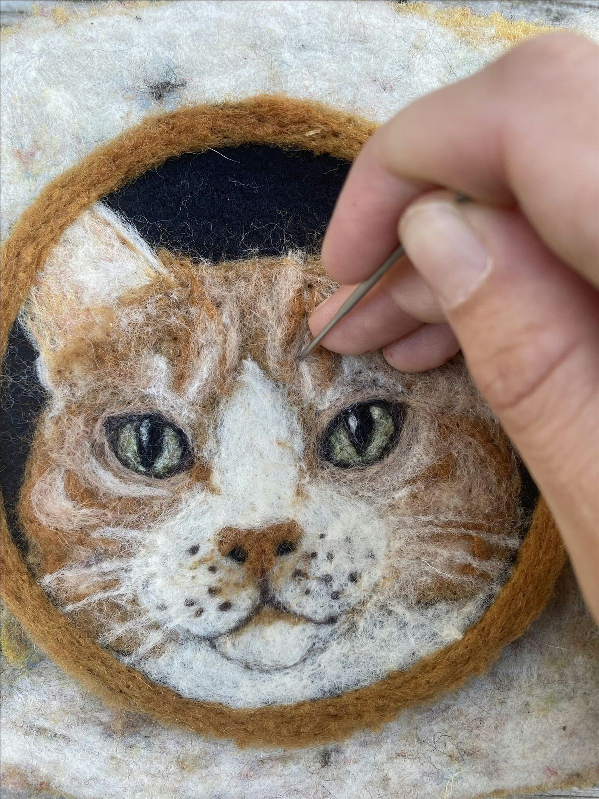 Needle Felting Part II: Your Own Cat's Portrait