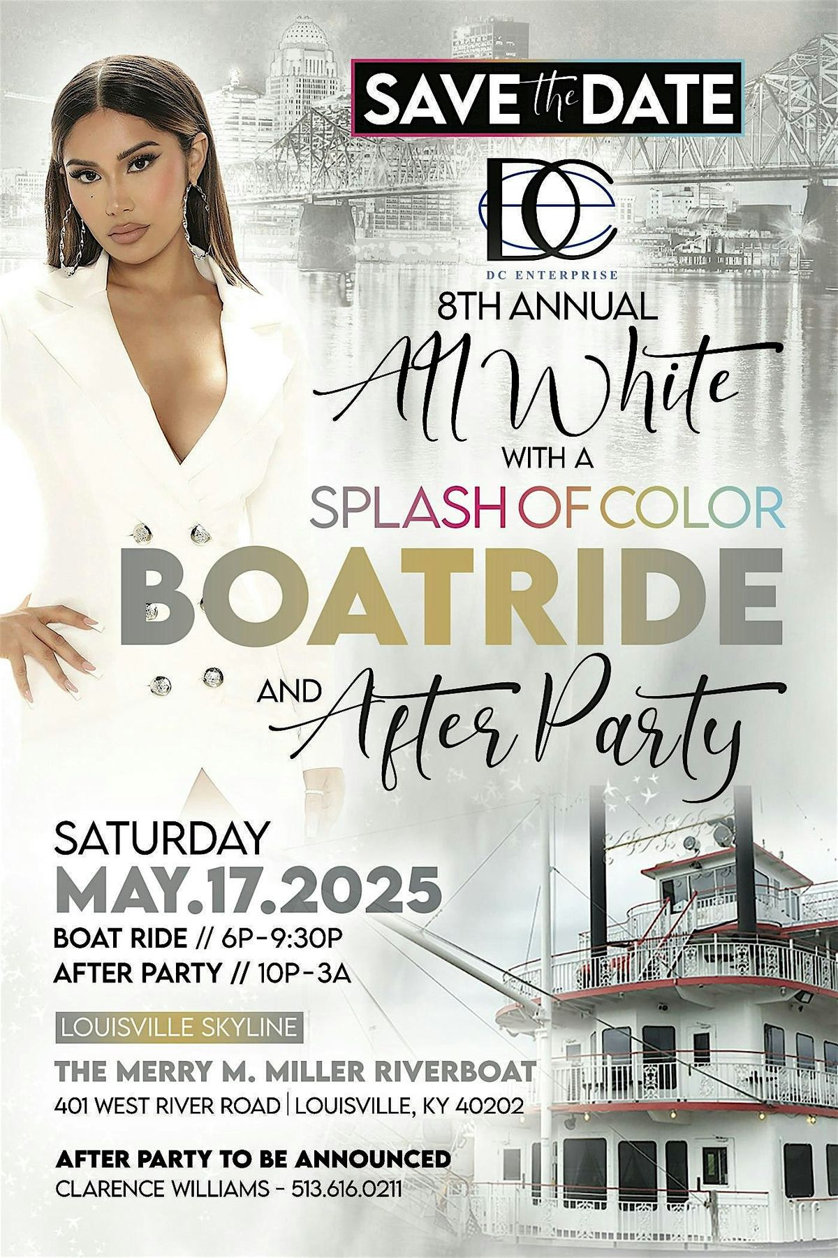 Annual  All White Attire with a Splash of Color Boat Ride & After Party