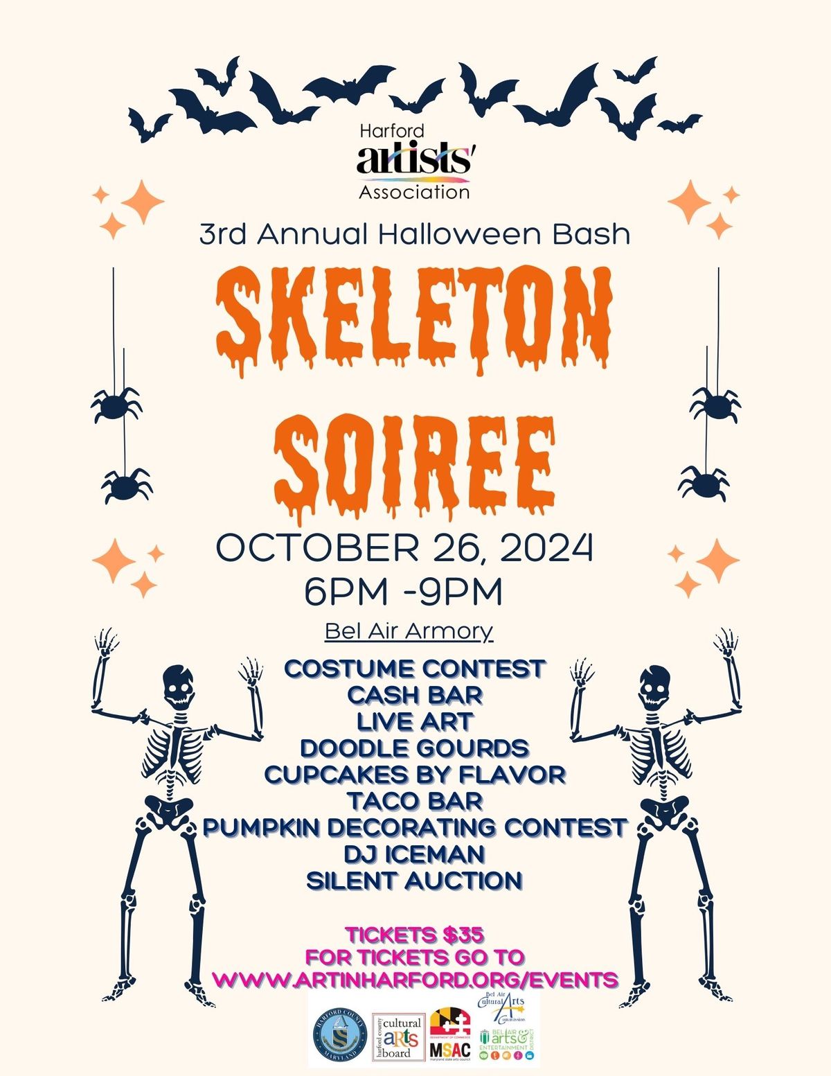 3rd Annual Halloween Bash ~ Skeleton Soiree!