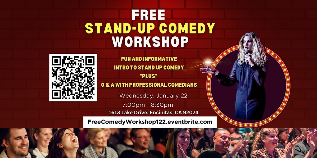 FREE STAND UP COMEDY WORKSHOP!