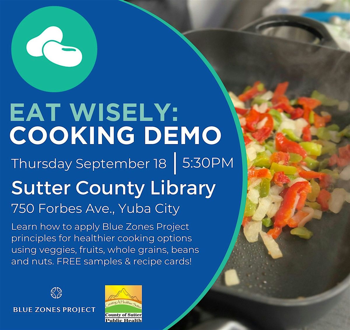Cooking Demo at Sutter County Library with BZPYS