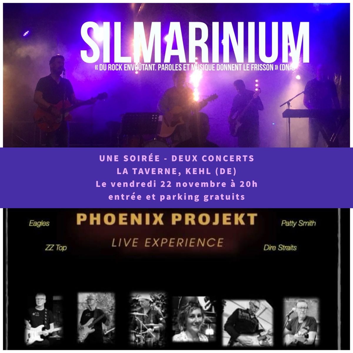 SILMARINIUM + PH\u0152NIX PROJEKT @ LA TAVERNE \u00e0 Kehl (DE)