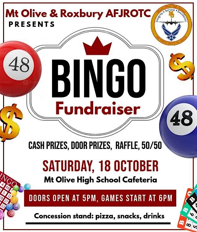 Mount Olive and Roxbury AFJROTC Bingo Fundraiser - October 2025
