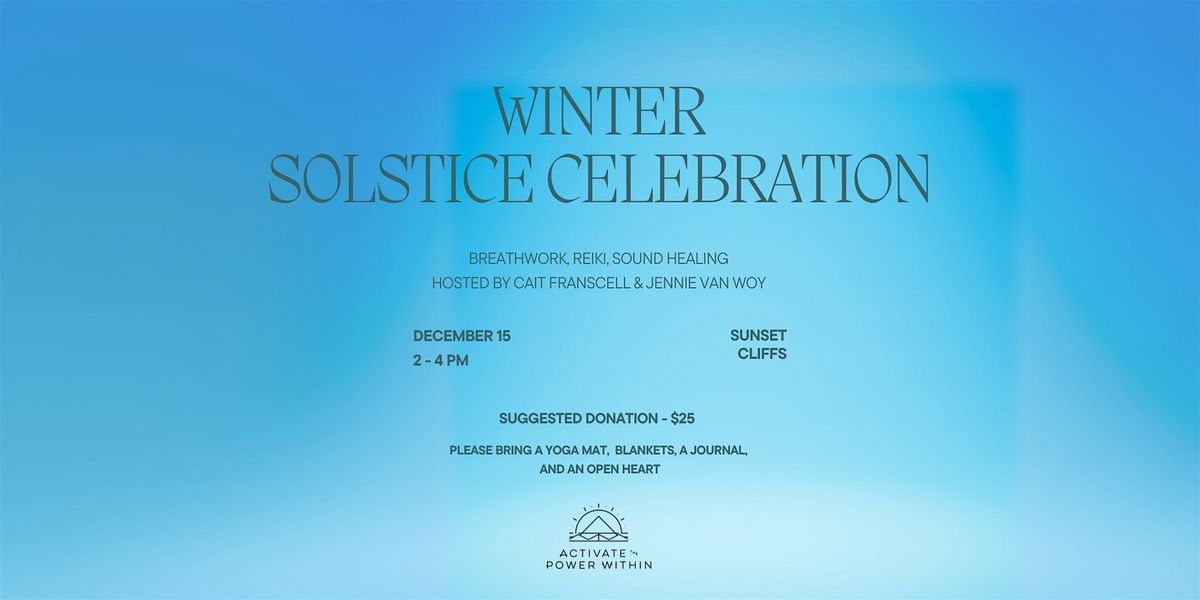 Winter Solstice Celebration | Breathwork, Reiki, Sound Healing