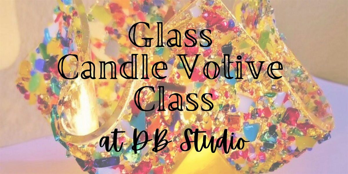 Glass Candle Votive | Fused Glass db Studio