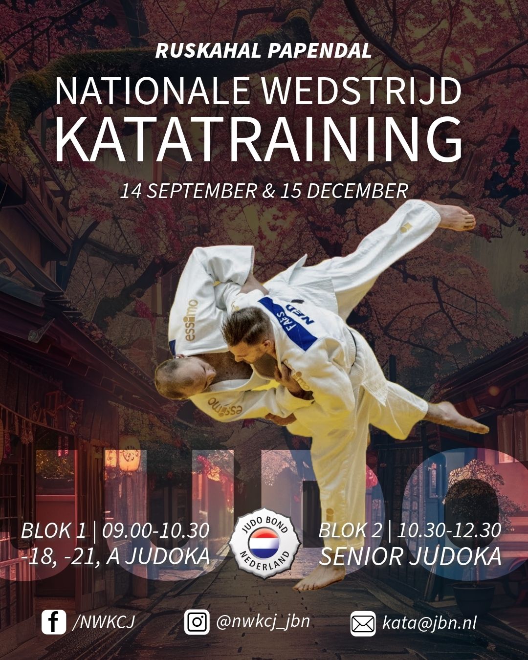 Nationale wedstrijd kata training