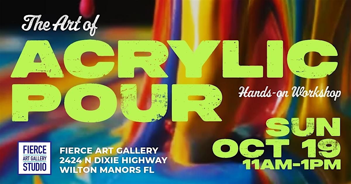 Ready to Pour, Play, and Let Go?  Acrylic Pour Class for all levels