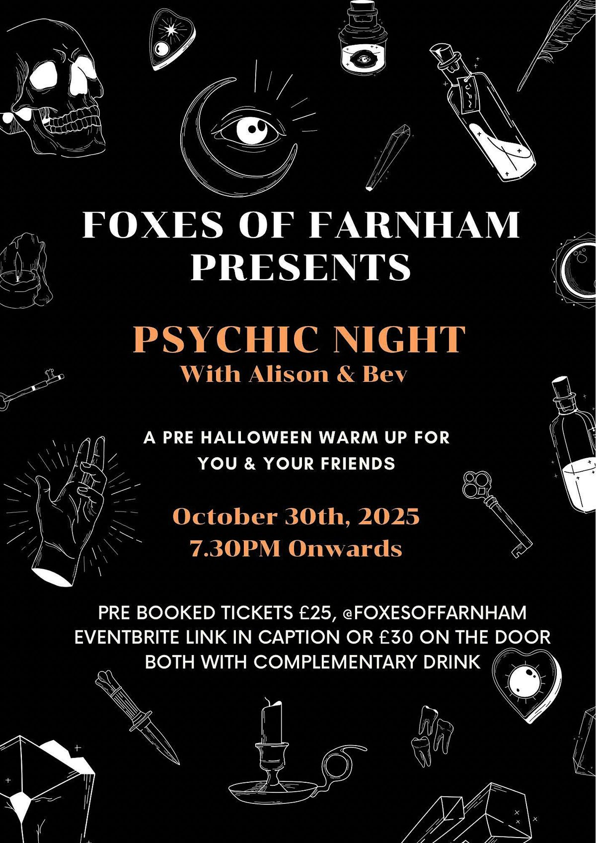 Psychic Night at Foxes of Farnham