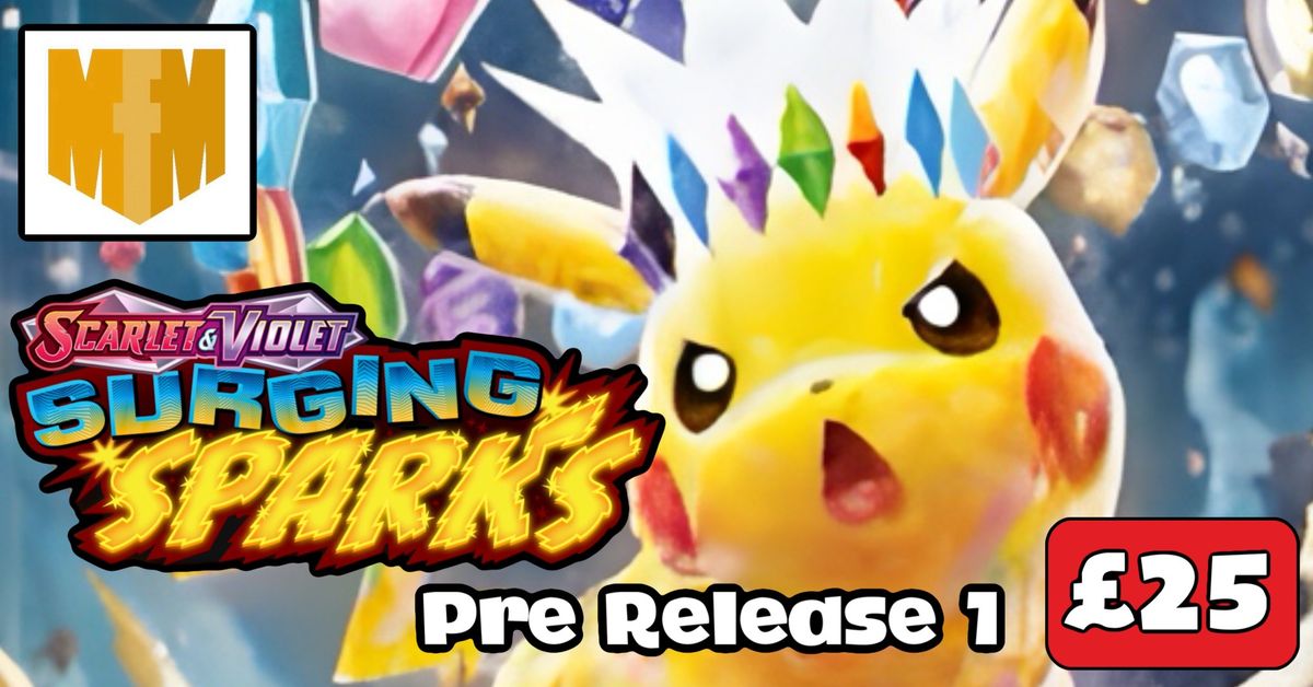 Pokemon Surging Sparks Pre Release #1