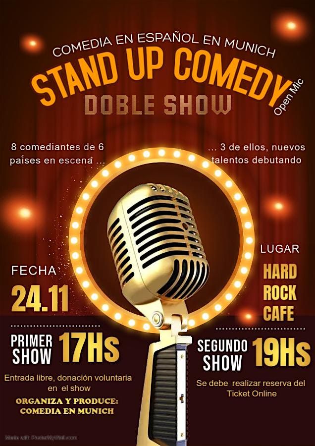 STAND UP COMEDY SHOW EN ESPA\u00d1OL - 19Hs