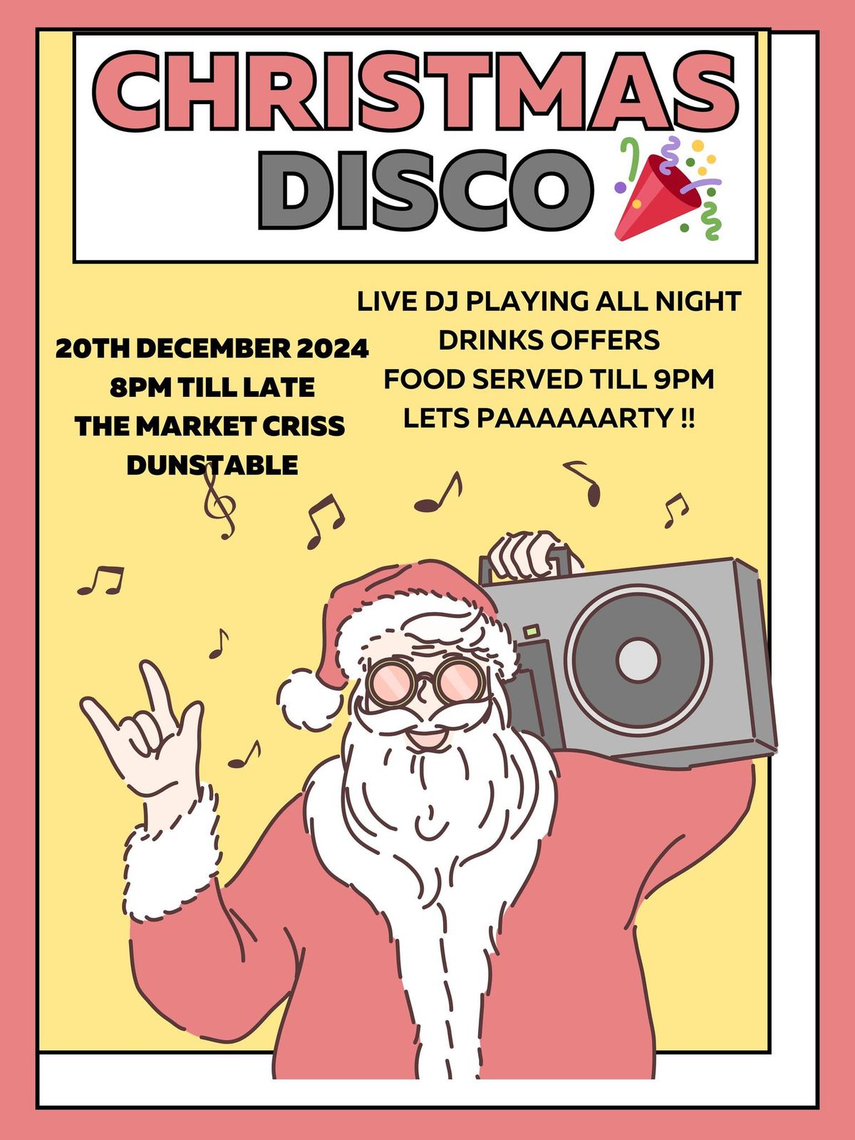 Christmas Disco with live DJ