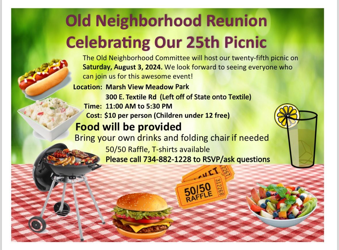 Old Neighborhood Reunion 25th Picnic