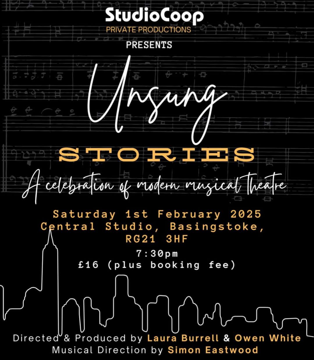 Unsung Stories - a Celebration of Modern Musical Theatre 