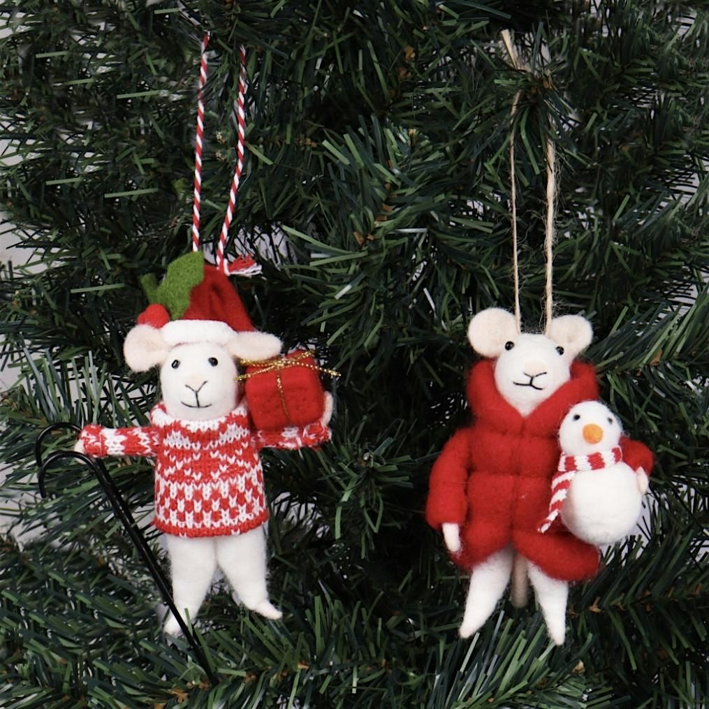 Christmas Mice Needle felting workshop- suitable for beginners