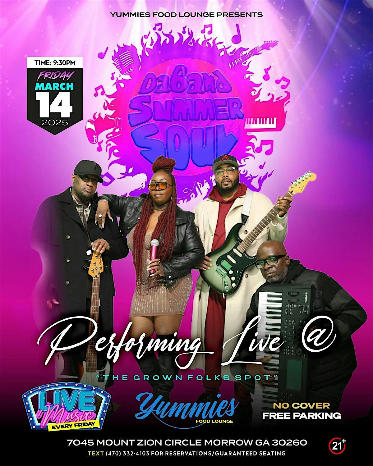 The Summer Soul Band Live @Yummies Food Lounge