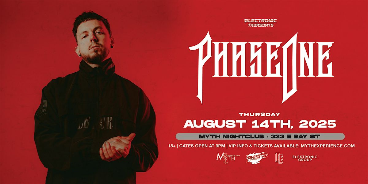 Electronic Thursdays Presents: PhaseOne | 8.14.25