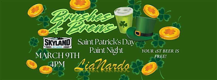 Brushes and Brews St. Patrick's Day Paint & Sip at Skyland Ale Works