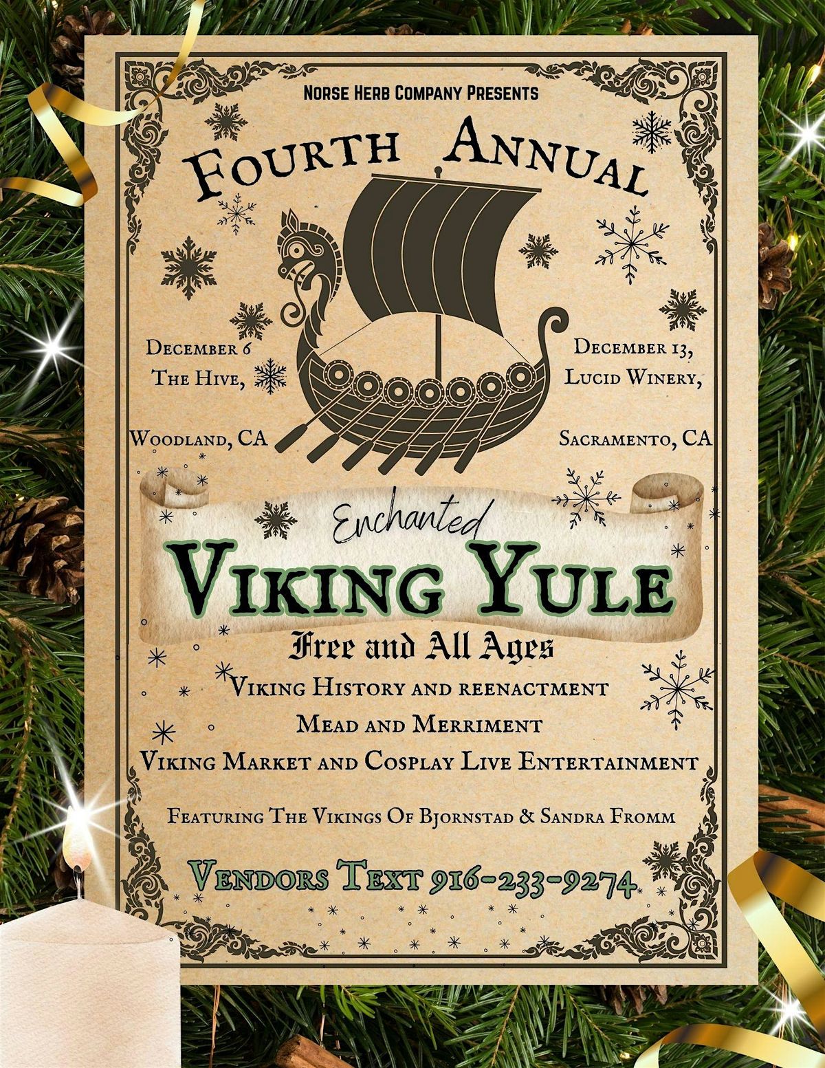 Fourth Annual Viking Yule at Lucid Winery Sacramento