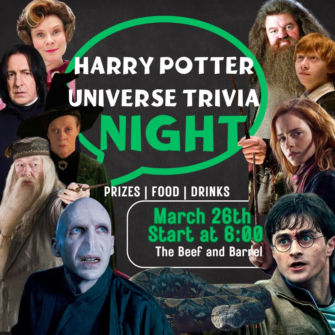 Harry Potter Universe Trivia Night