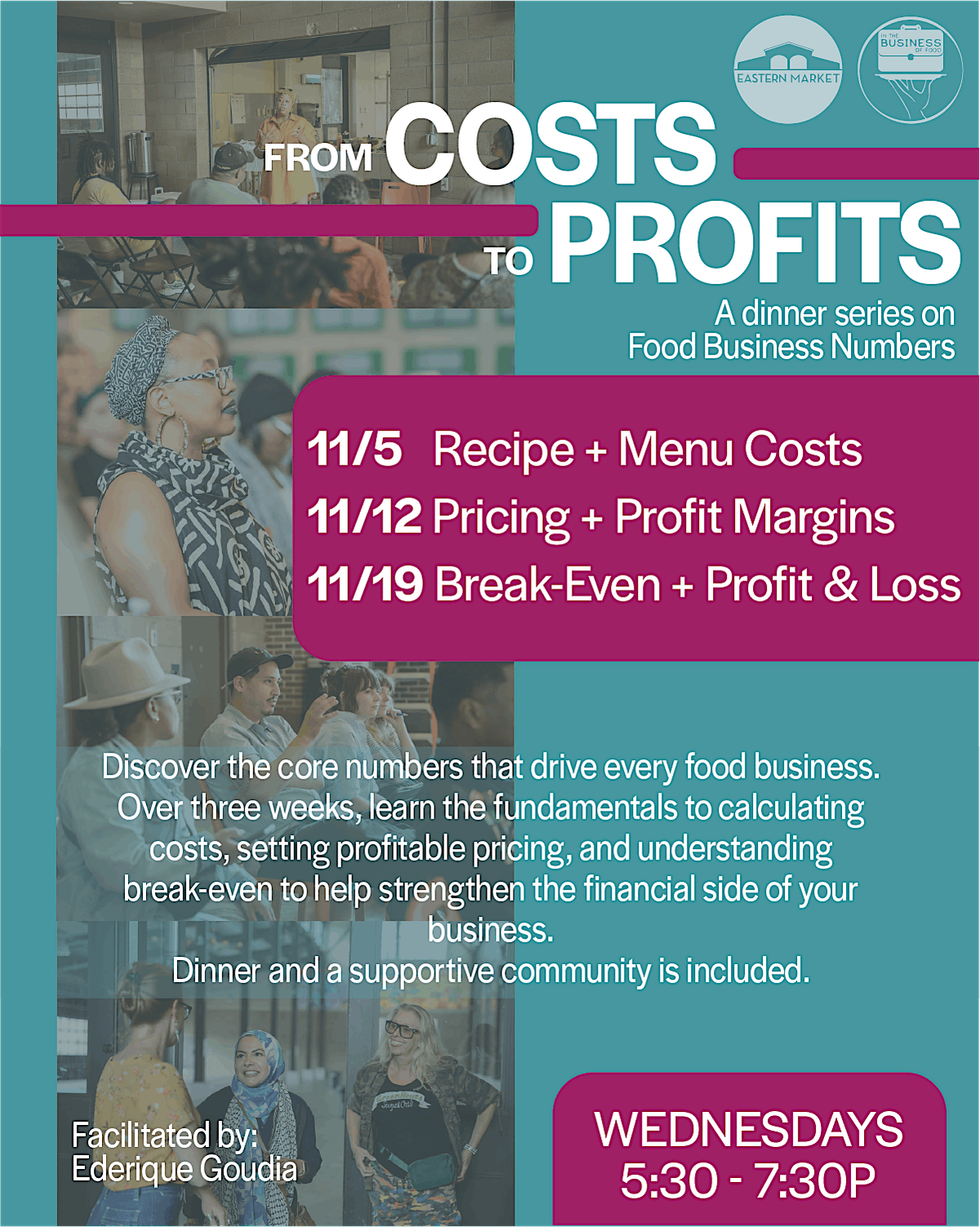 From Costs to Profits: A Dinner Series on Food Business Numbers