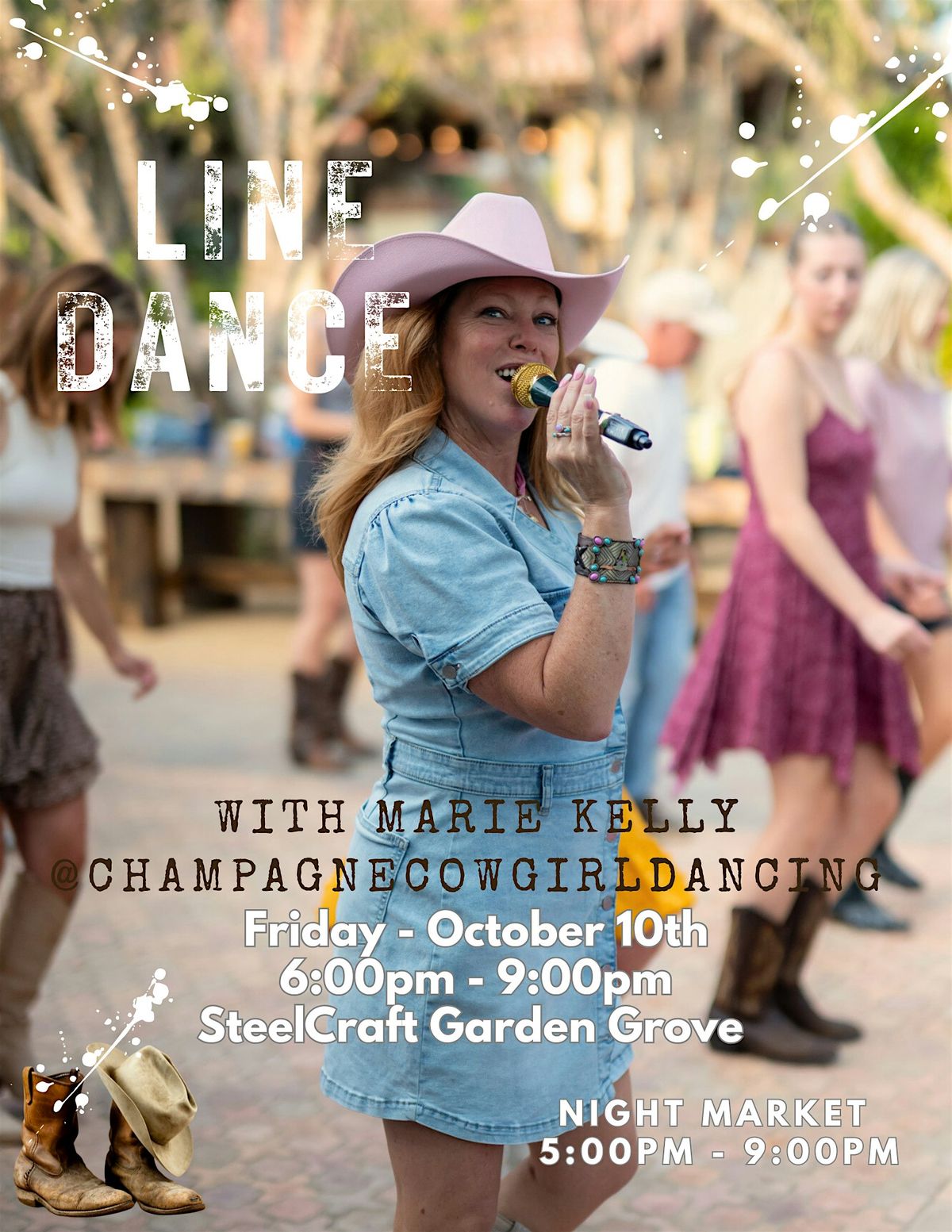 Grab your hats and boots!! FREE Line Dance Lessons at Steelcraft GG