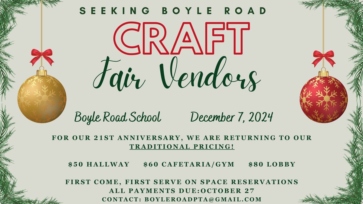 Annual Boyle Road Craft Fair