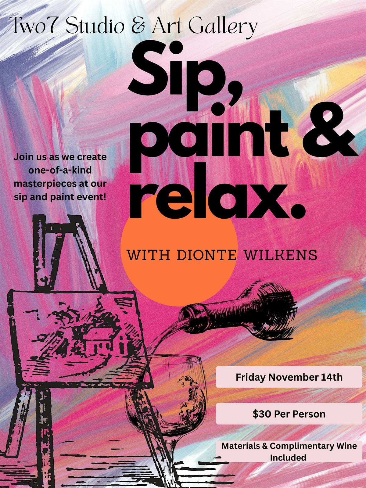 Sip, Paint & Relax: A Sip and Paint Experience