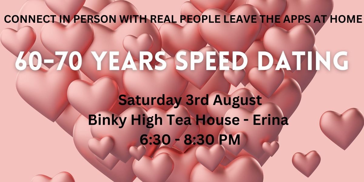 60-70 years Speed Dating 