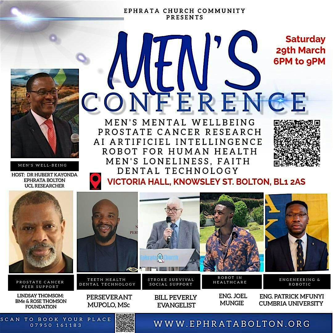 Men\u2019s Conference: Let\u2019s Talk Men\u2019s Health Mental Wellbeing Cancer Robotic