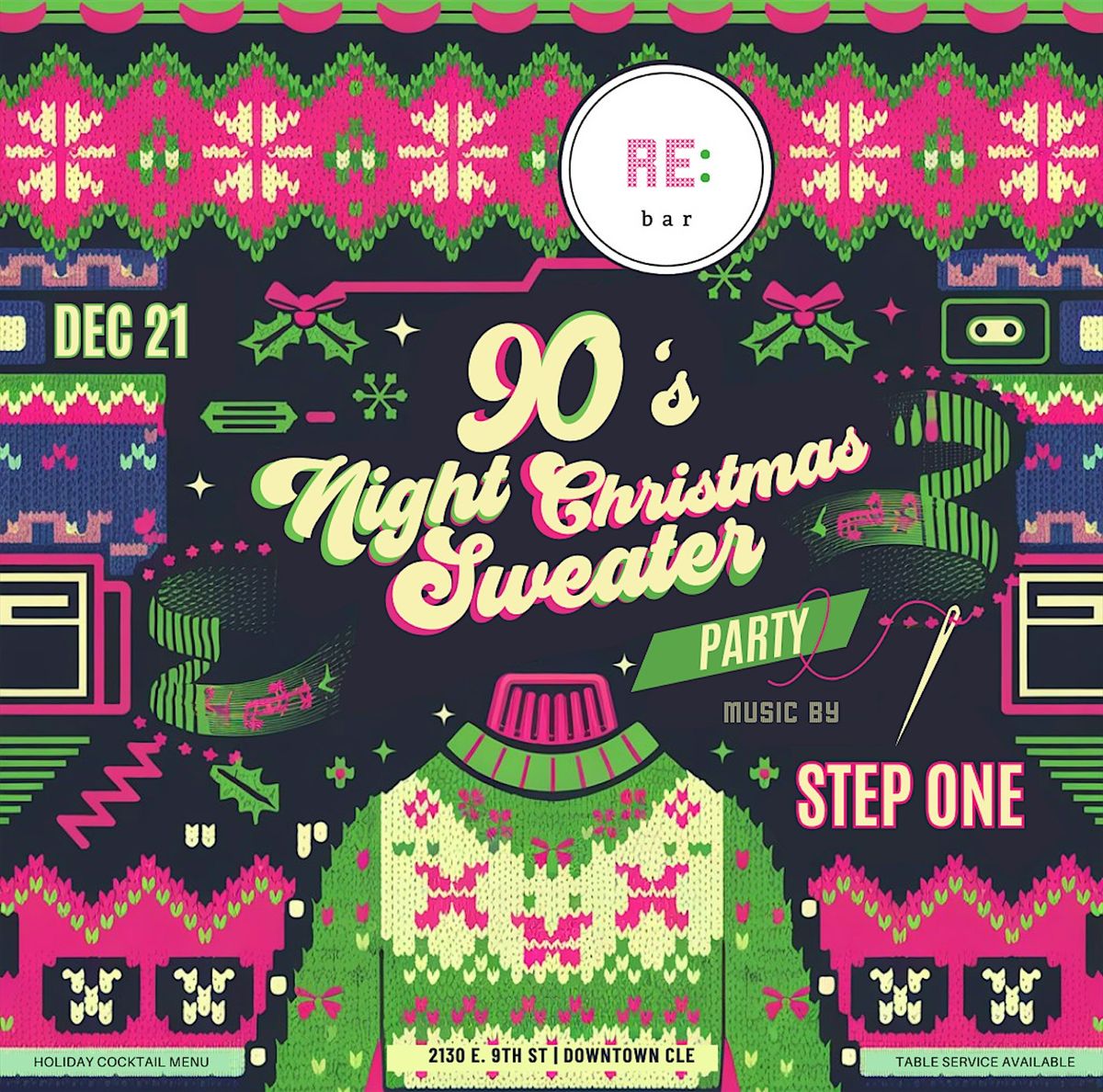 90's Night Christmas Sweater Party!