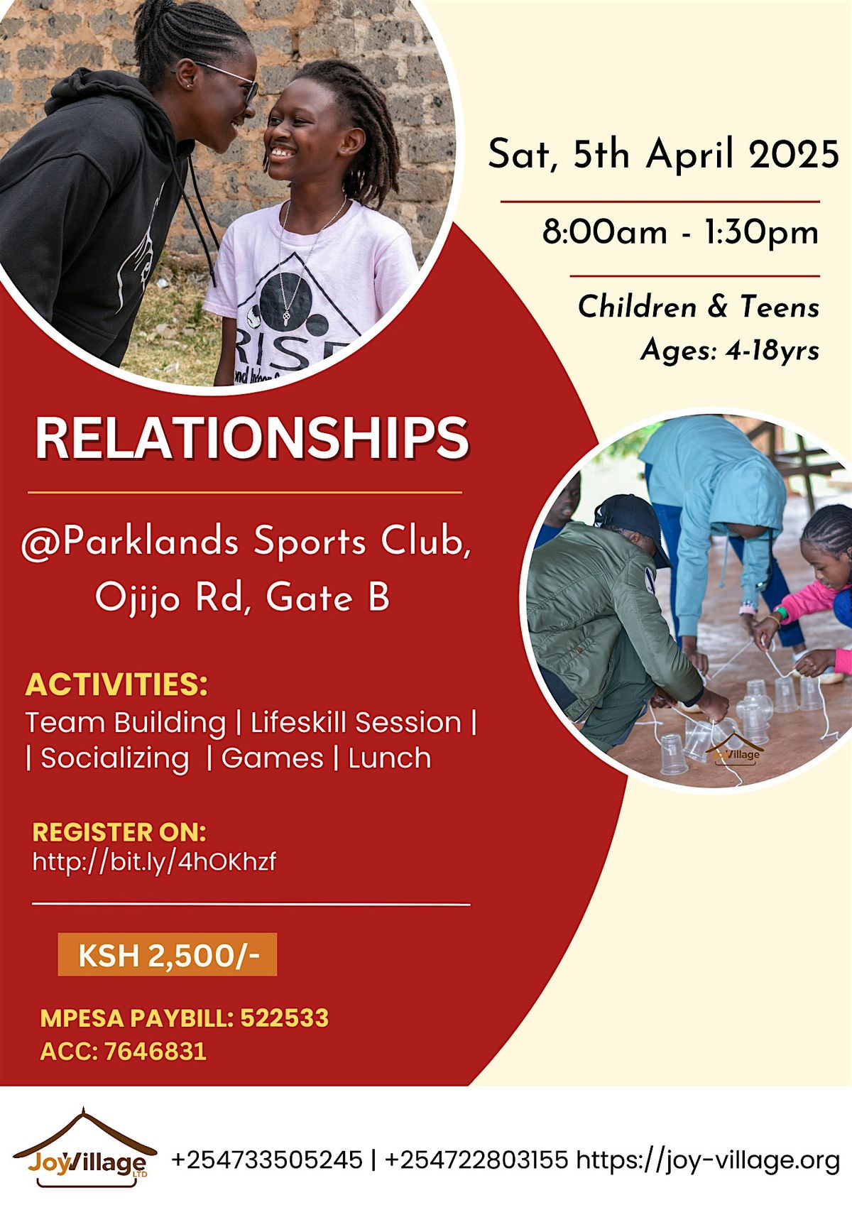 Relationships (Children 4-12yrs & Teens 13-18yrs)