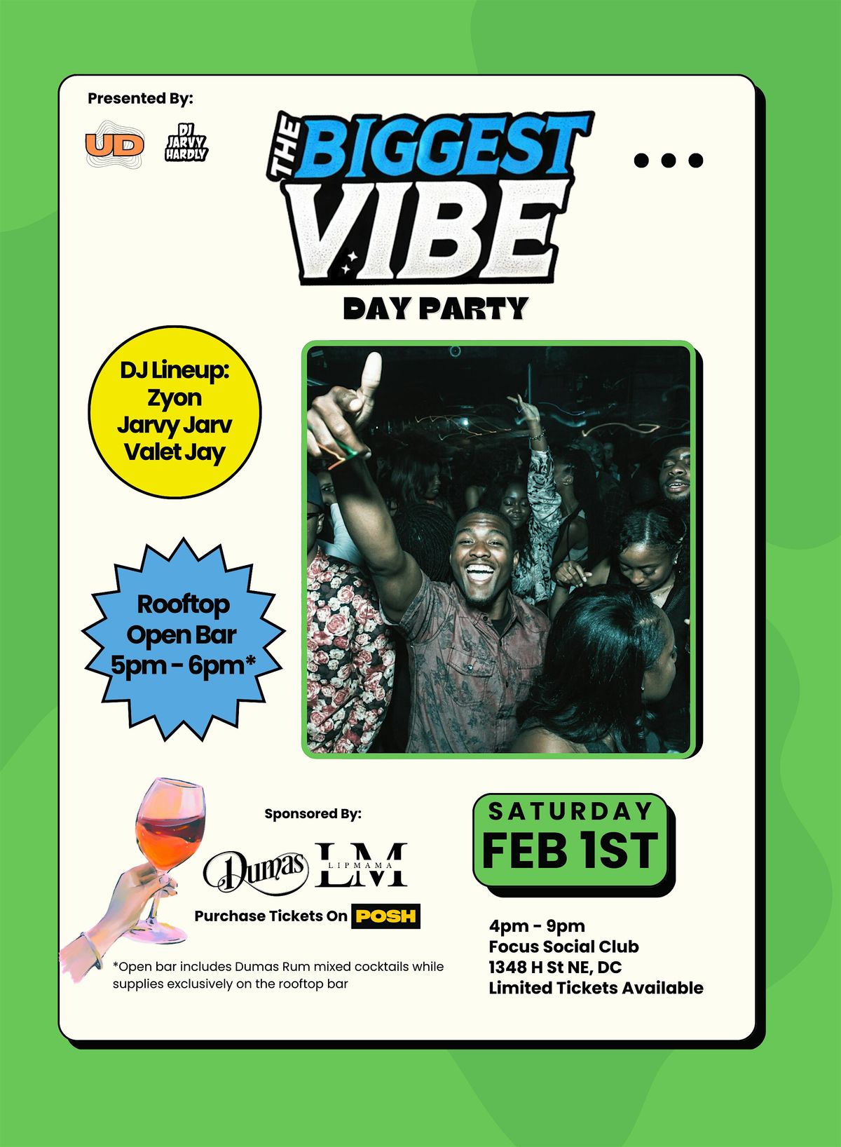 The Biggest Vibe Day Party at Focus Social Club