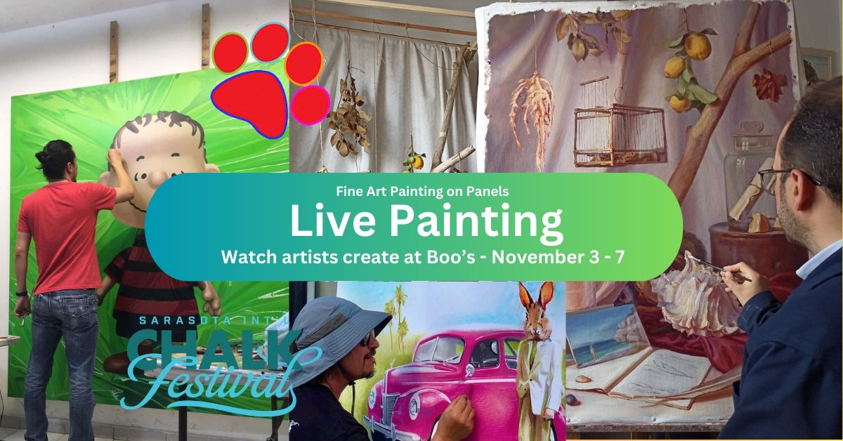 Sarasota Chalk Festival: Artists in Residence at Boo's