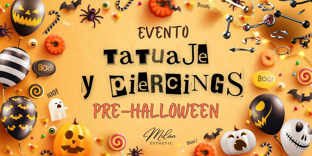 Evento de Tatuaje y Piercing Pre-Halloween