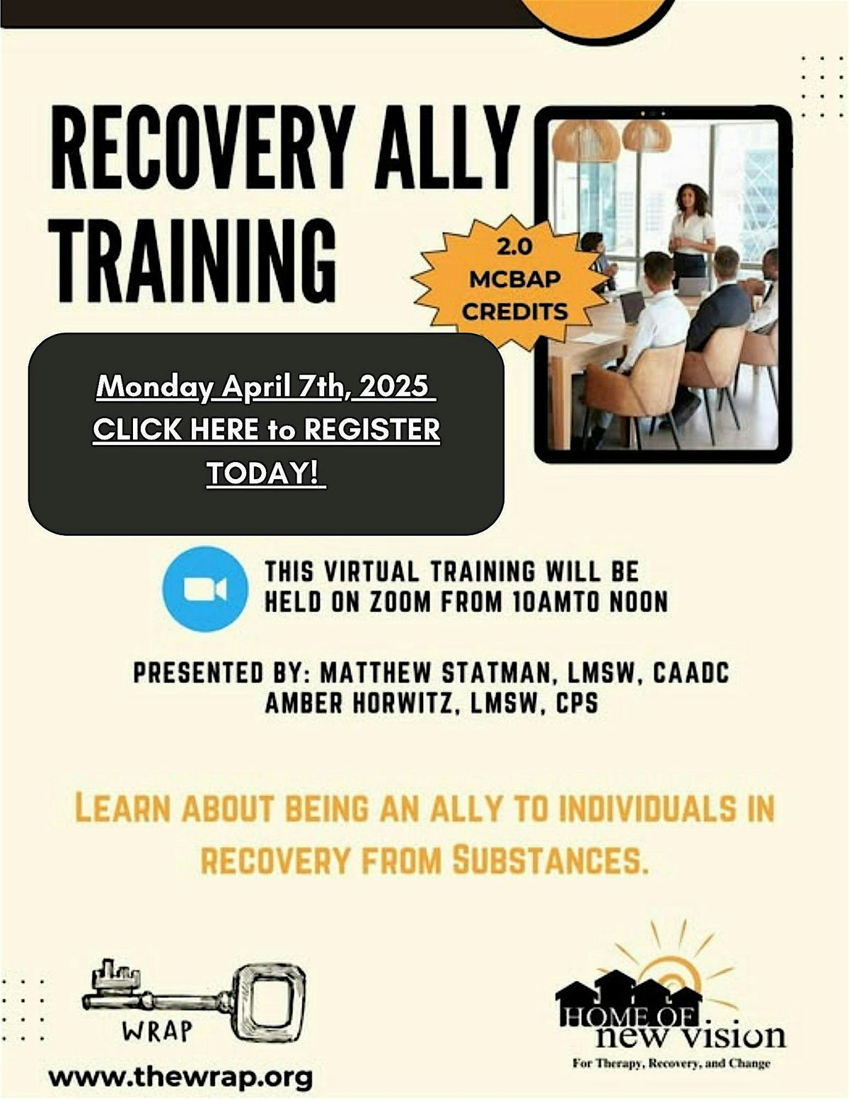 RECOVERY ALLY TRAINING